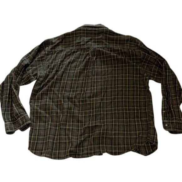 Shaver Lake Casual Plaid Button-Up Shirt XXL Cotton/Nylon Made In India - Picture 7 of 7